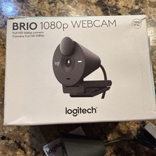 Logitech Brio 1080p Webcam - Auto Light Correction Privacy Shutter with