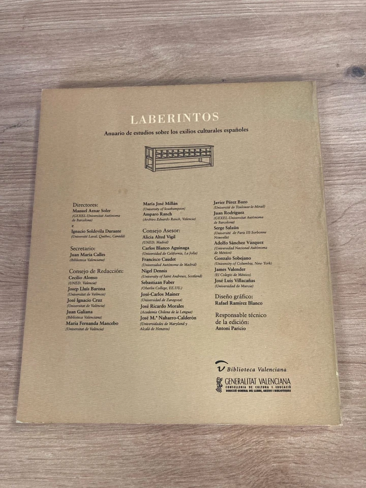Laberintos 1 Anuario de estudios sobre los exilios culturales españoles - Imagen 2 de 4
