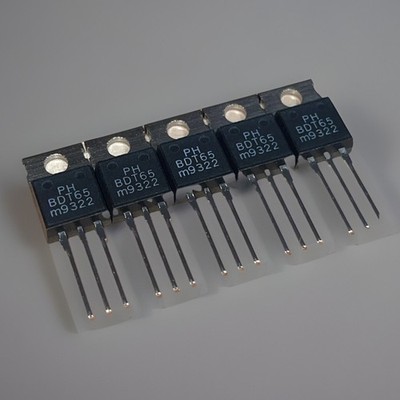 5x PHILIPS BDT65 Darlington Power Transistor TO-220 NOS Audio Amplifier