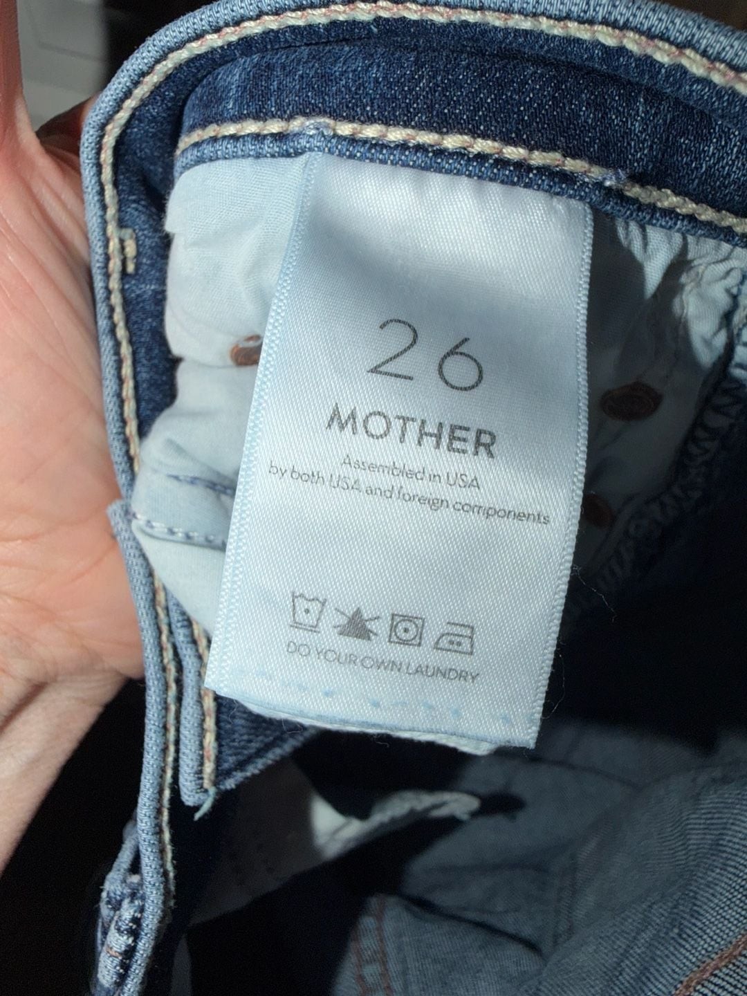 🔥 MOTHER The Insider Crop Step Fray Jeans – “Dancing On Coals” – Size, photo 10