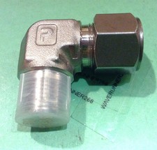 Parker 8MSEL6N-316 Elbow 90 Degree 1/2 Tube X 3/8 Male NPT New Ref SS-810-2-6