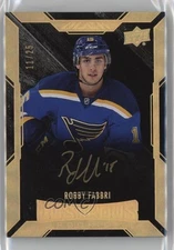 2015-16 UD Black Gold Spectrum /25 Robby Fabbri #68 Rookie Auto RC