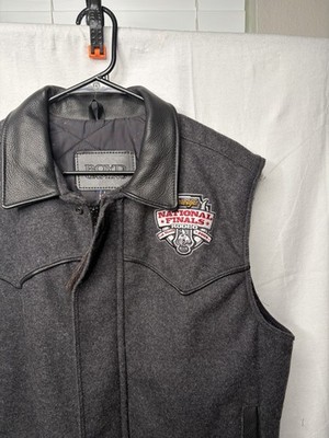 2009 Wrangler NFR National Finals Rodeo Grey Vest Full Zip Size Large