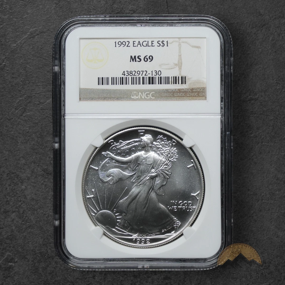 American Eagle MS 69 Graded 1992 Silver Bullion Coins for sale | eBay