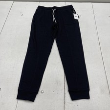 Eddie Bauer Pants Womens S Black Lounge Jogger Sweatpants Cuffed Elastic Waist