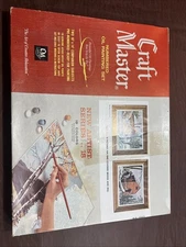 Vintage Craft Master Oil Painting Set Covered Bridge And Mill Sealed Old