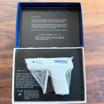 Zerostat in Original Box / Test Bulb Made in England TESTED
