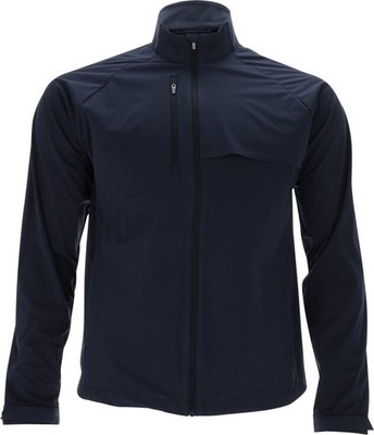 Greg Norman Weatherknit LS Solid Full Zip Navy Rainwear Men L