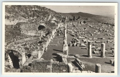 Vintage RRPC Postcard Ephesus Greek Ruins Turkey Real Photo