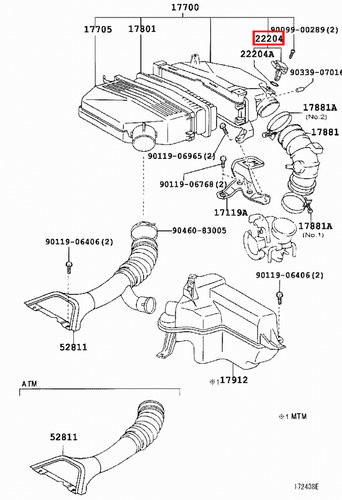 Genuine Lexus RX300 MCU35 RX330 MCU38 MCU33 RX400 h MHU33 MAF AFM Air Flow Meter - Picture 7 of 20