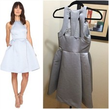 Sleeveless Round Neck Satin Faille W/ Back