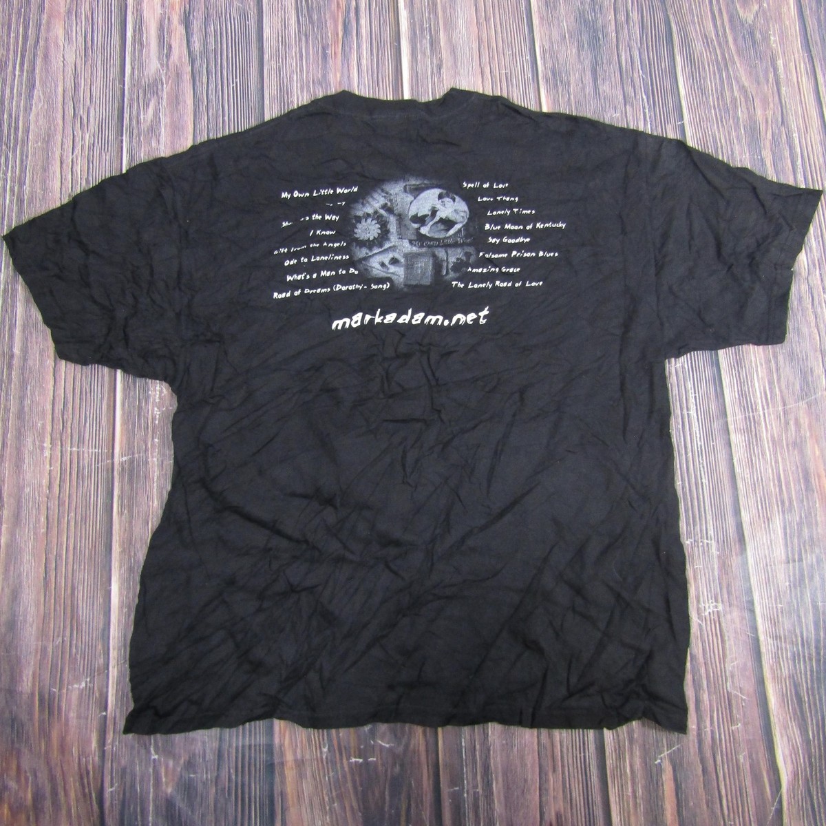 Mark Adam Shirt Mens XL Black Graphic Band Tee Famous Album 90s