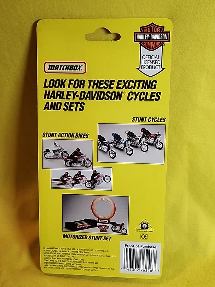 NOS 1993 Harley Davidson Sportster Die-Cast motorcycle 1:20 #76246 🔥 - Image 4 of 4