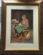 Maffucci Mauro Olio su tela Pittore Lucchese