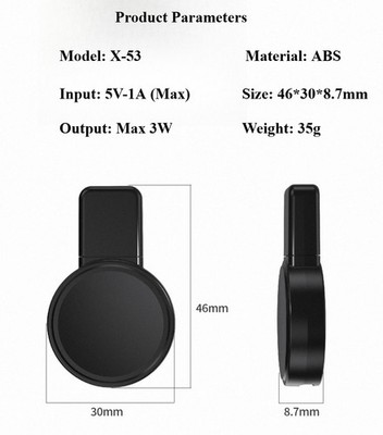 3W Mini Magnetic Wireless Charger for Apple Watch USB/Type-C Fast Charging Dock