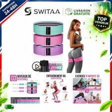 Bandes élastiques fitness PORTENTUM 3 niveaux avec sac