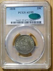 1858 Liberty Seated Quarter *PCGS AU 55 CAC*