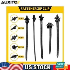 100PC Line Cable-Ties Zip Wrap Push Rivet Clip Wiring Loom Harness Fastener H