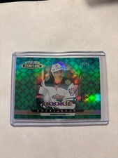 2021-22 Stature #RE-37 Brandon Duhaime Rookie Excellence Green Auto /25 RC