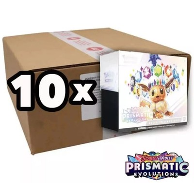 PRISMATIC EVOLUTIONS ETB Elite Trainer Box CASE OF 10 ETBs Sealed Pokmon | eBay PRISMATIC EVOLUTIONS ETB Elite Trainer Box CASE OF 10 ETBs Sealed Pokmon | eBay
