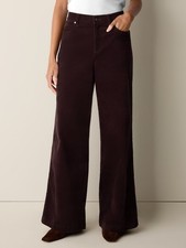 EILEEN FISHER Brushed Organic Cotton Wide-Leg Pant OXBLOOD