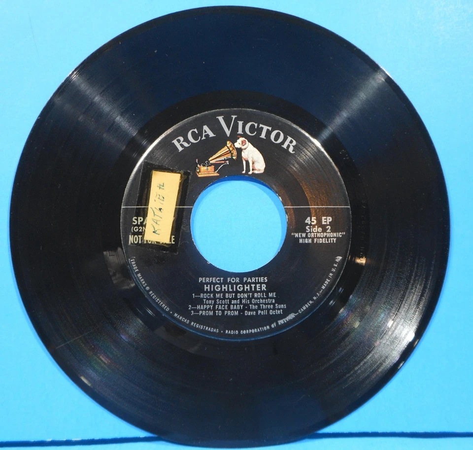 ELVIS PRESLEY PERFECT FOR PARTIES 7" EP 1956 MONO PROMO NICE CONDITION! VG/VG!! - Image 4 of 4