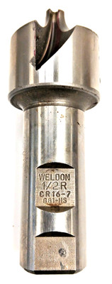 WELDON 1/2 RADIUS CORNER ROUNDING ENDMILL 4 FLUTE HS 1-1/2 MILL DIA OAL 4''
