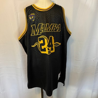 Headgear Classics Kobe Bryant Mamba 24 Jersey 3XL Black Snake