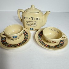 Miniature Enesco LUCIE ATWELL  Tea Time  cups...