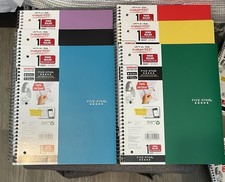 Five Star Mead 1-subject Wide Rule Wire Bound Notebook 100 sheets 6 colors