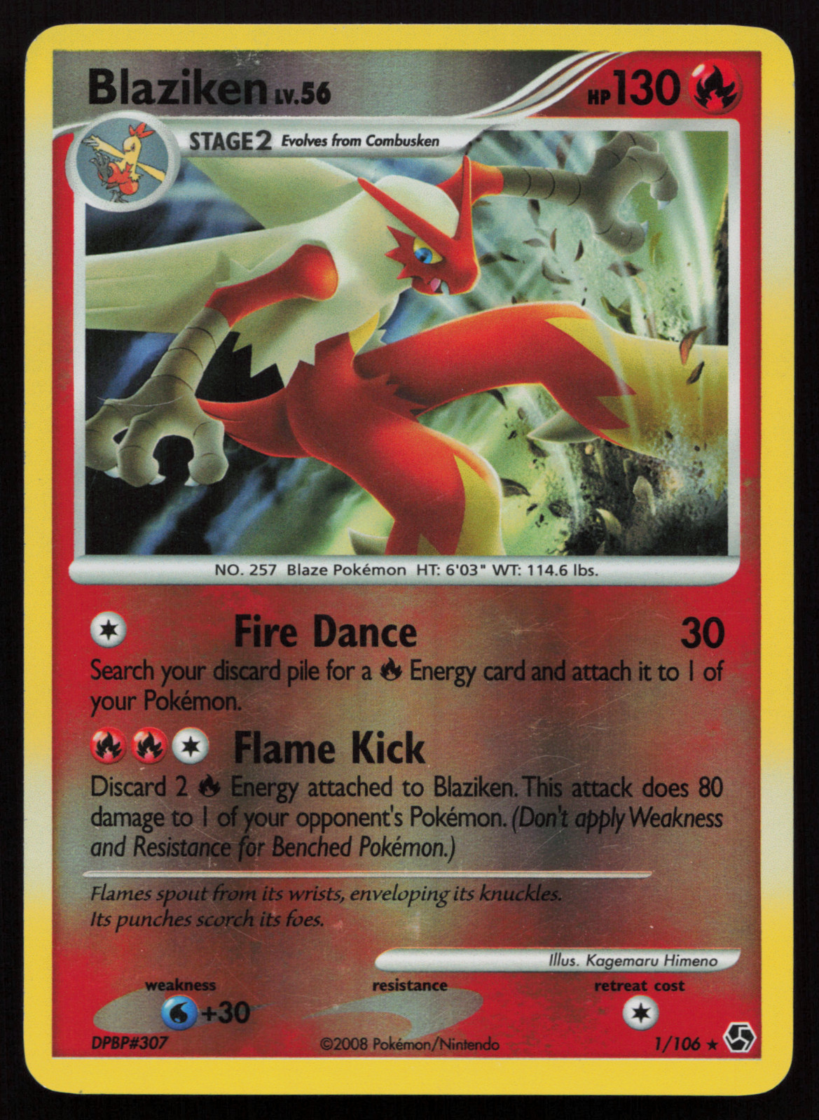 Blaziken 1/106 Great Encounters Reverse Holo