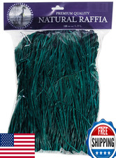 SuperMoss Raffia Christmas Green 8oz for Holiday Crafts  Decor - Natural