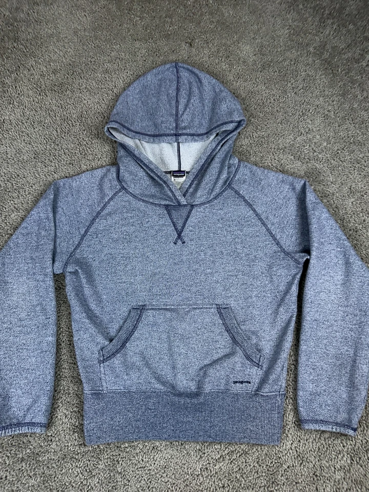 Sudadera con Capucha Patagonia Mujer Mediana Azul Cloud Stack Pullover Sudadera Damas Foto 3 de 4