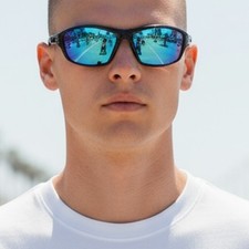 Sunglasses Polarized New Sport Wrap Driving Vision Blue High Definition Glasses