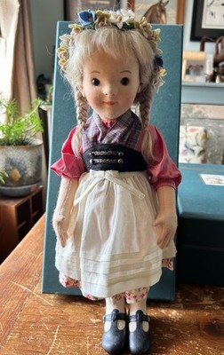 Steiff Kinder R. John Wright Katharina Doll #206/500 w/ Box and Paperwork