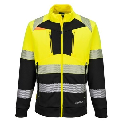 PORTWEST Warnschutzjacke DX 490 gelb/schwarz Sweatjacke HI VIS Arbeitsjacke