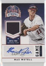 2015 Panini Stars and Stripes Game Gear Signatures 20/99 Max Wotell Auto 0g45