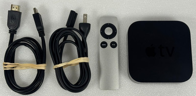 Apple TV 3rd Gen Model A1469 Media Streamer w/ Remote HDMI & Power Cord - TESTED