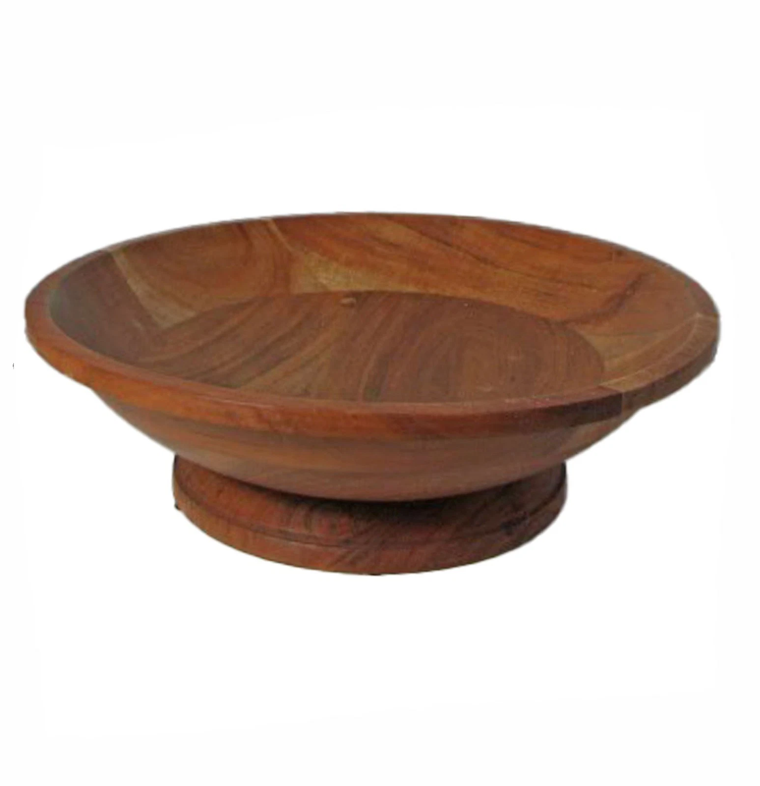 NWT Crofton Footed Acadia Wooden Bowl, Display, Salad, Serving 13" by 4"