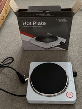 Electric Hot Plate Single Ring Portable Cooker Hob 1500W Kitchen Camping UK Plug