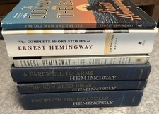 Lot Of 6 Ernest Hemingway Books - Old Man, Sun Also Rises, Farewell