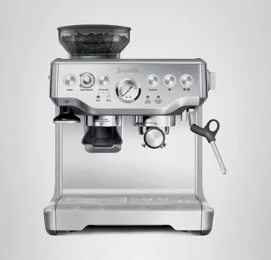 Breville Barista Express Espresso Machine BES870XL, Brushed 
