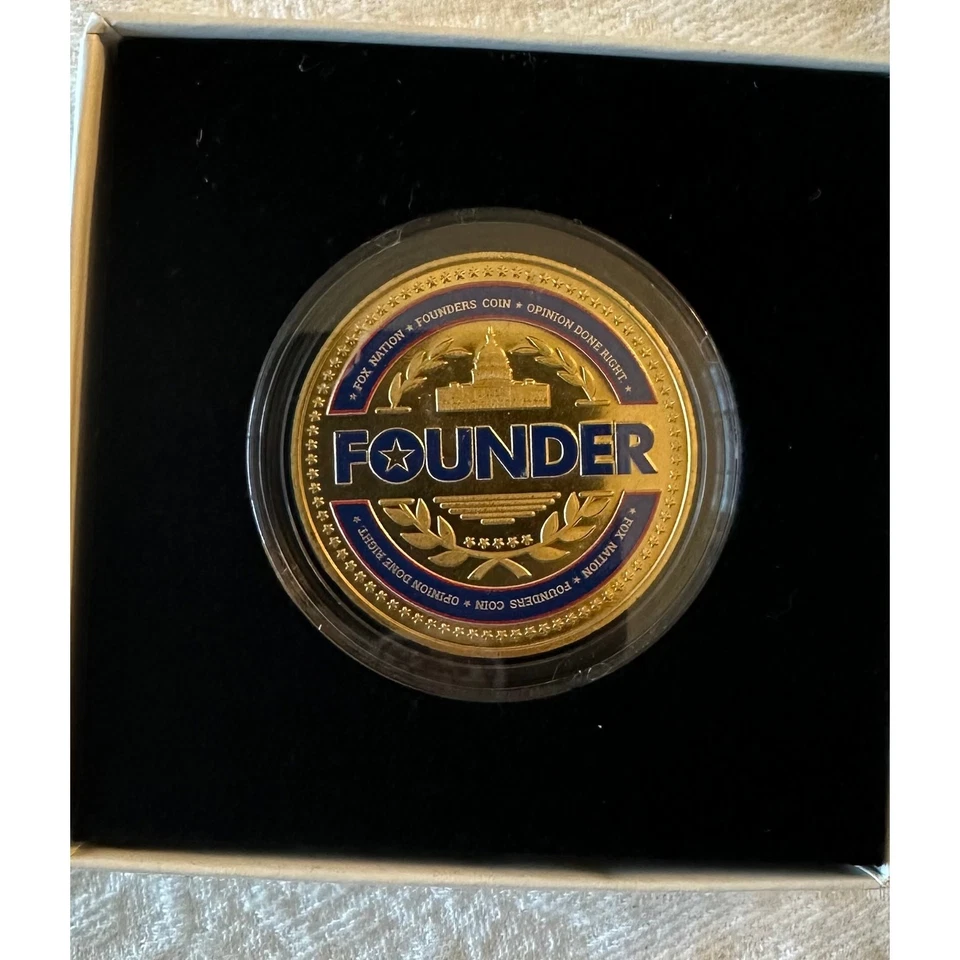 Moneda de coleccionistas de los fundadores de Fox Nation Foto 2 de 2