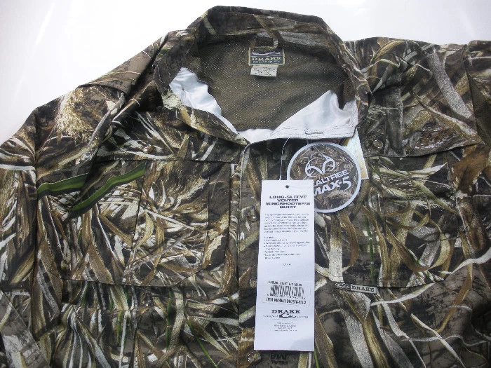 Drake Waterfowl DW2610-015-3 Ls Vented Shirt Max5 Camo Large - Image 3 of 4