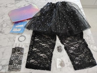 80s fancy dress outfit size 12/14 perfect for Madonna like a virgin look
