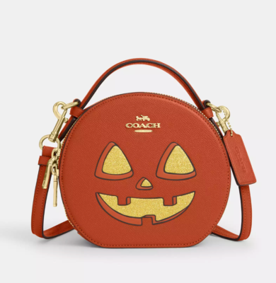 NWT Coach Canteen Crossbody Bag With Halloween Pumpkin CW468 2024