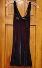 Victoria's Secret Slip Dress Night Gown Dark Green Mini Dress Velvet X-Small XS — photo 7