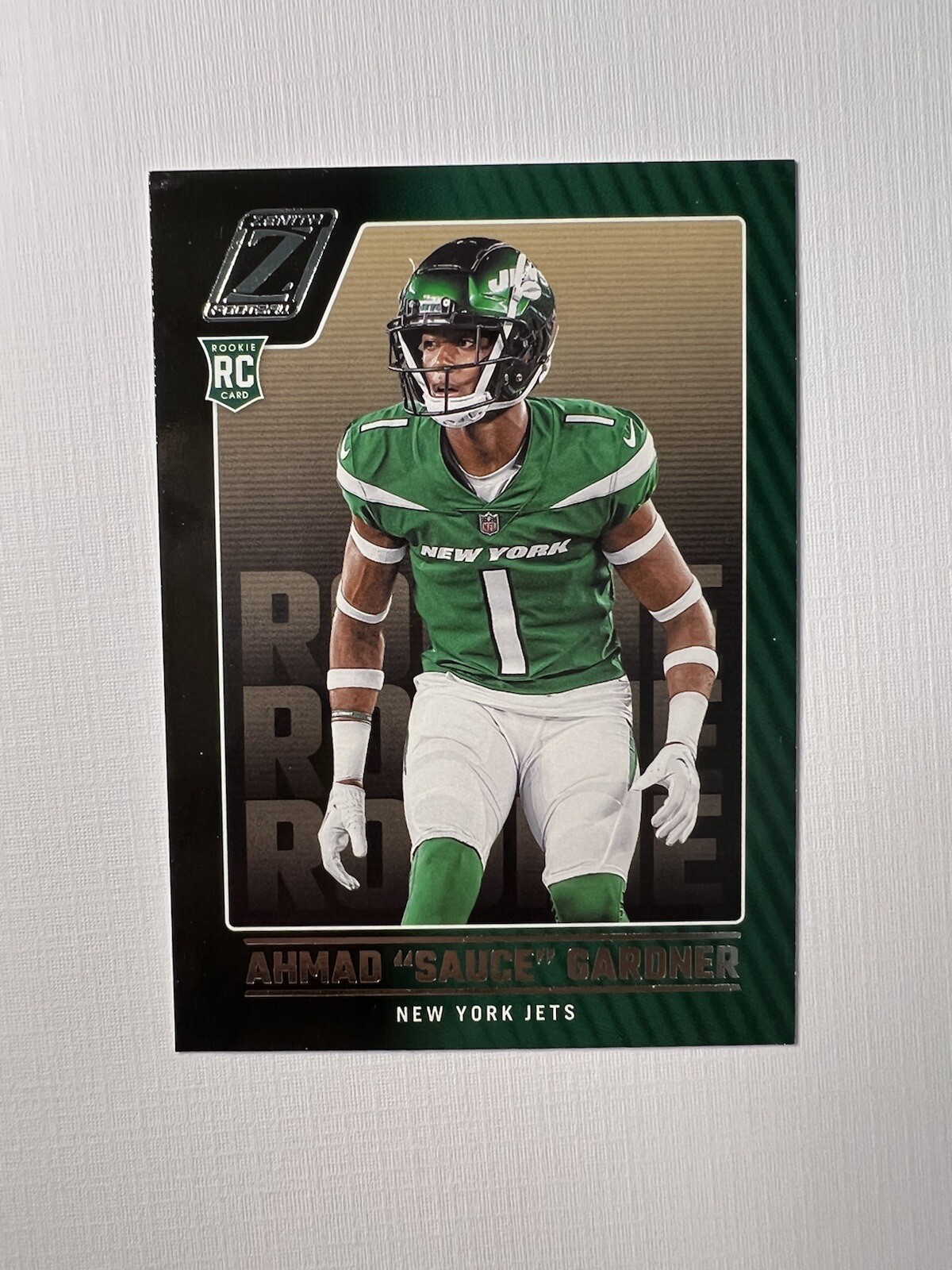 2022 Panini Zenith - Rookies No Huddle #128 Ahmad Gardner (RC) JETS MINT