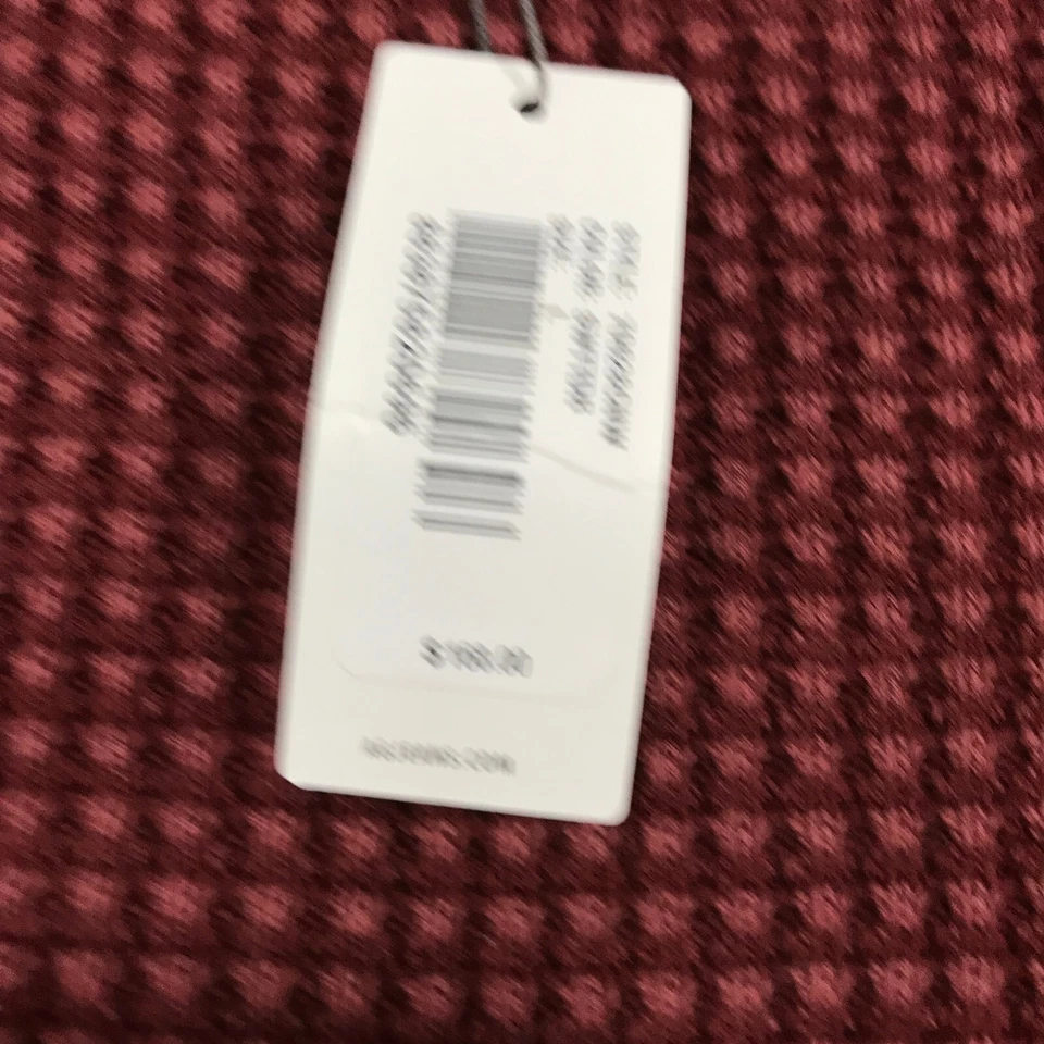 New Adriano Goldschmied Sweater Mens Large Pullover Waffle Knit Red Preppy - Image 3 of 4