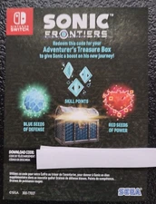 Sonic Frontiers DLC for Switch - Unlock The Adventure's Treasure Box
